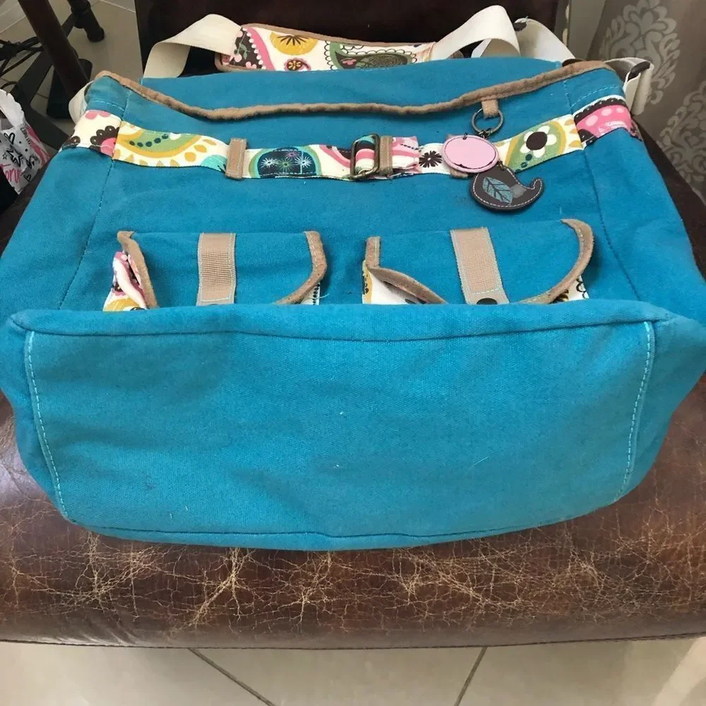 Embark For Target turquoise textile hobos bag